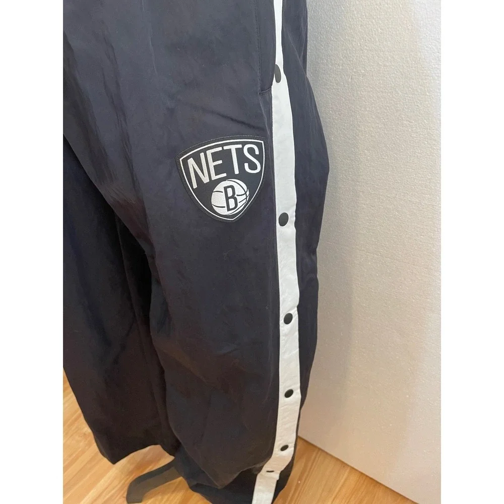 Nike x‎ AMBUSH DB8589-010 Nets NBA Tearaway Pants Black/White Womens Size M